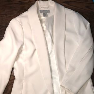 H & M white blazer, size 8